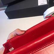 CHANEL WOC IN RED WITH GOLD METAL - 5