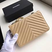 CHANEL CHAIN WALLET BEIGE - 3