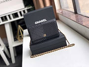 CHANEL CHAIN WALLET BLACK WITH GOLD HARDWARE - 2