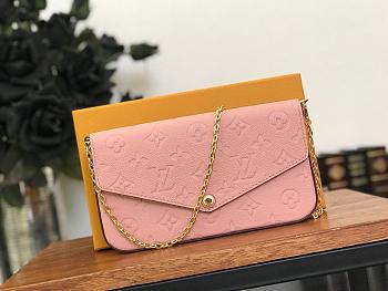 FORUBAGS LOUIS VUITTON FÉLICIE POCHETTE M67856 Rose poudré Pink