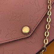 FORUBAGS LOUIS VUITTON FÉLICIE POCHETTE M67856 Rose poudré Pink - 2