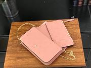 FORUBAGS LOUIS VUITTON FÉLICIE POCHETTE M67856 Rose poudré Pink - 6