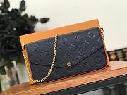 FORUBAGS LOUIS VUITTON FÉLICIE POCHETTE M64099 Navy Blue / Red - 1