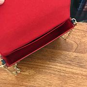 FORUBAGS LOUIS VUITTON FÉLICIE POCHETTE M64099 Navy Blue / Red - 2