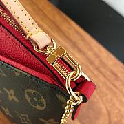 Louis Vuitton M41638 Pallas Monogram Canvas Leather Clutch Bag Cherry - 2