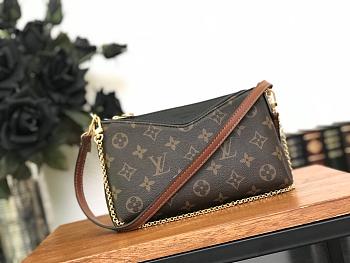 Louis Vuitton Pallas Monogram Canvas Leather Clutch Bag M41639 Black