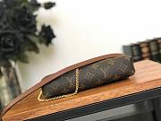 Louis Vuitton Pallas Monogram Canvas Leather Clutch Bag M41639 Black - 5