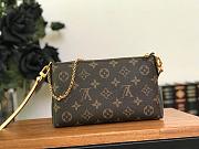 Louis Vuitton Pallas Monogram Canvas Leather Clutch Bag Navy blue - 2