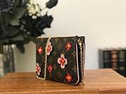 Louis Vuitton Monogram Canvas Leather Clutch Bag - 3