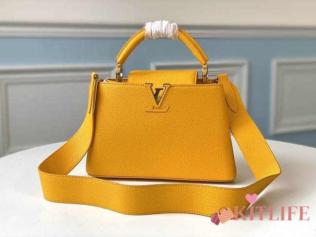 FORUBAGS LOUIS VUITTON CAPUCINES YELLOW 27CM/21CM - 1