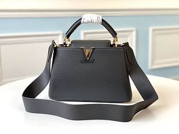 FORUBAGS LOUIS VUITTON CAPUCINES BLACK 27CM/21CM