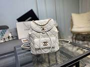 Chanel Duma White Backpack Bag with gold hardware 21.5x24x12cm - 1