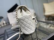 Chanel Duma White Backpack Bag with gold hardware 21.5x24x12cm - 3