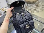 Chanel Duma Black Backpack Bag with gold hardware 21.5x24x12cm - 6