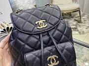 Chanel Duma Black Backpack Bag with gold hardware 21.5x24x12cm - 2