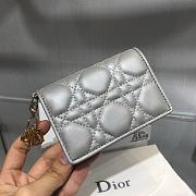 DIOR SILVER GREY WALLET - 1