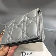 DIOR SILVER GREY WALLET - 6