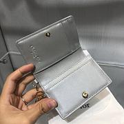 DIOR SILVER GREY WALLET - 4