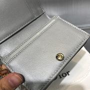 DIOR SILVER GREY WALLET - 2