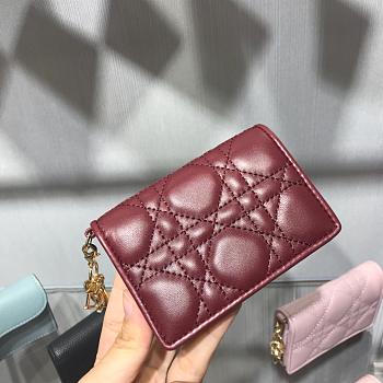 DIOR BURGUNDY WALLET