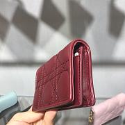 DIOR BURGUNDY WALLET - 2