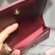 DIOR BURGUNDY WALLET - 3