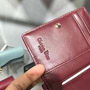 DIOR BURGUNDY WALLET - 6