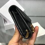 DIOR BLACK CALFSKIN LEATHER WALLET - 2