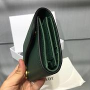 DIOR GREEN CALFSKIN LEATHER WALLET - 2