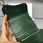 DIOR GREEN CALFSKIN LEATHER WALLET - 3