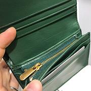 DIOR GREEN CALFSKIN LEATHER WALLET - 4