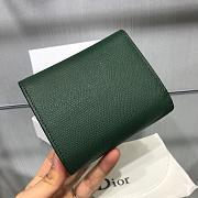 DIOR GREEN CALFSKIN LEATHER WALLET - 6