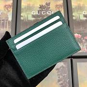 GUCCI #570679 GREEN CARD HOLDER  - 3