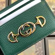 GUCCI #570679 GREEN CARD HOLDER  - 2