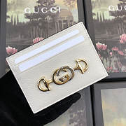 GUCCI #570679 CREAMY CARD HOLDER - 1