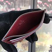 GUCCI #570679 BURGUNDY CARD HOLDER - 2