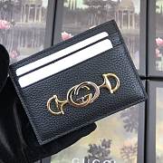 GUCCI #570679 BLACK CARD HOLDER - 1