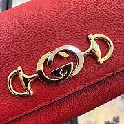 GUCCI ZUMI #573612 RED WALLET  - 5