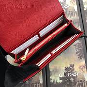 GUCCI ZUMI #573612 RED WALLET  - 3