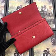 GUCCI ZUMI #573612 RED WALLET  - 4