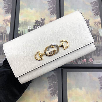 GUCCI ZUMI #573612 WHITE WALLET