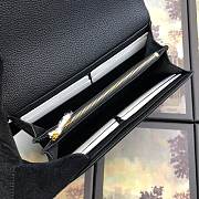 GUCCI ZUMI #573612 BLACK WALLET - 6