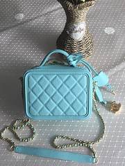 Chanel Vanity Bag In Light Blue 17cm - 5