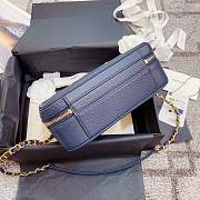 Chanel Vanity Bag In Royal Blue 21cm - 2