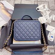 Chanel Vanity Bag In Royal Blue 21cm - 6