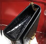 YSL KATE MEDIUM WITH TASSEL IN EMBOSSED CROCODILE SHINY LEATHER - 5