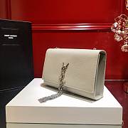 YSL KATE BAG MEDIUM WITH SILVER TASSEL IN CAVAIR LEATHER - 4