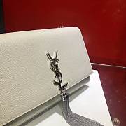 YSL KATE BAG MEDIUM WITH SILVER TASSEL IN CAVAIR LEATHER - 3
