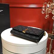 YSL Saint Laurent Black Becky wallet on chain - 6