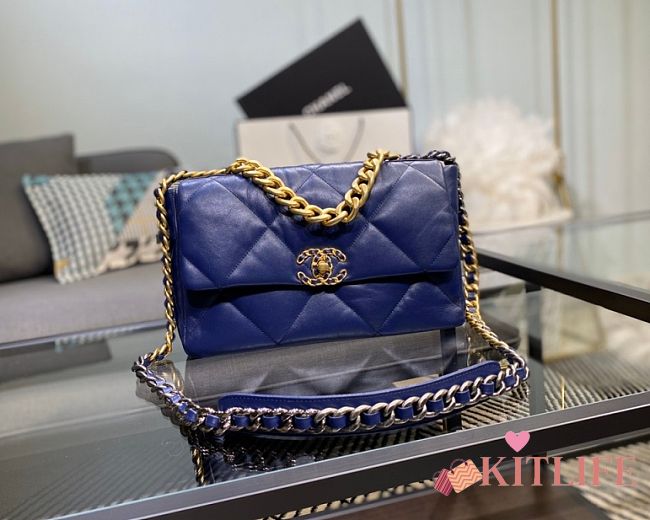 Forubags-4 Chanel 19 Flap Bag Quilted Goatskin 30cm - 1